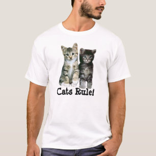 ¡Regla unisex de los gatos de la camiseta de los
