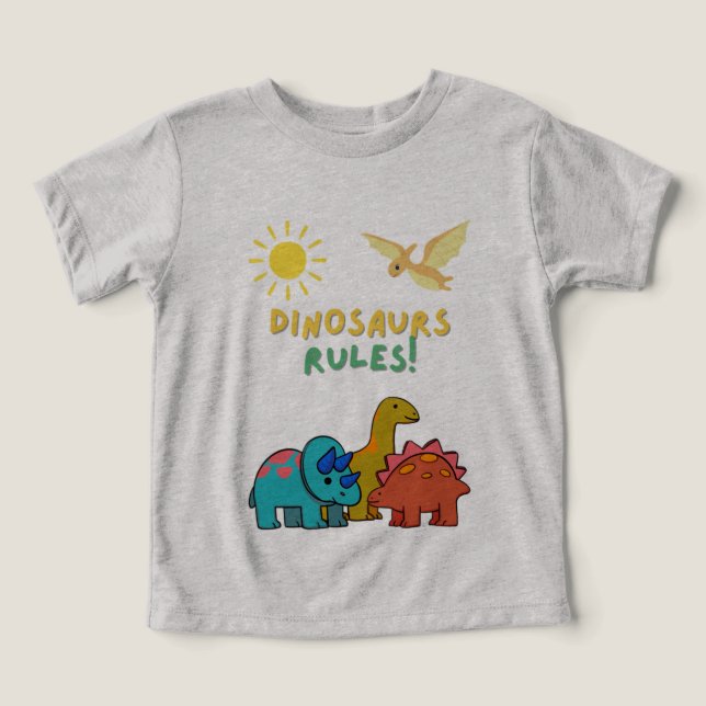 ¡Reglas de dinosaurios! (Diseño delantero )