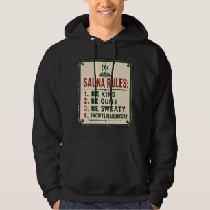 Reglas de sauna Señal vintage divertida sudadera d