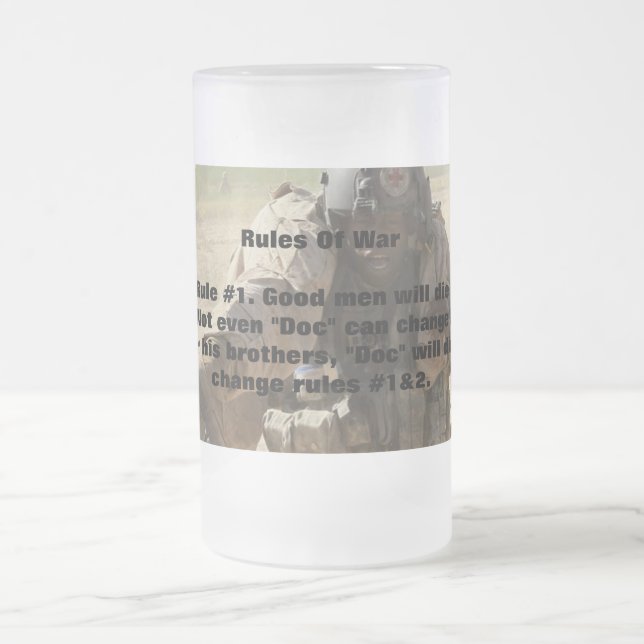 Reglas de taza del vidrio esmerilado de la guerra (Centro)