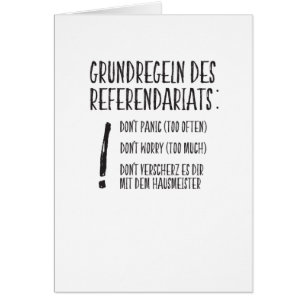 Reglas fundamentales de la Referendariats