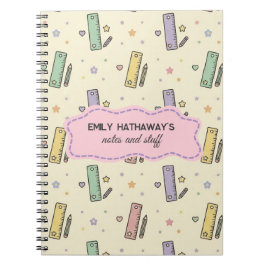 Reglas Matemáticas Lindas Patrón de Cuaderno Escol