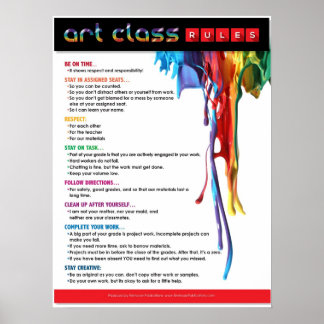 Reglas para el aula de arte