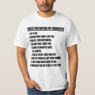 Reglas para fechar mi camiseta del blanco de la