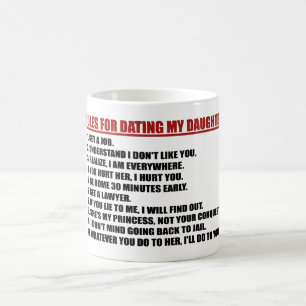 Reglas para fechar mi taza de café de la hija