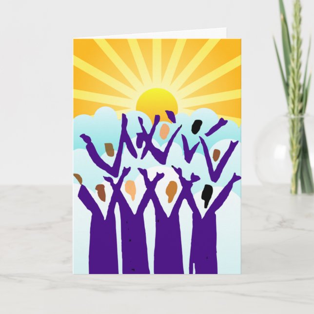 Regocijarse con la tarjeta de saludo (Anverso)