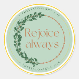 Regocijarse siempre pegatina