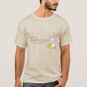 Regocíjate en hallelujah camiseta día hermoso