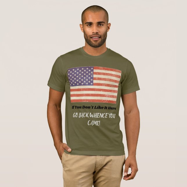 Regresa adonde viniste - Camisa de los hombres (Anverso completo)
