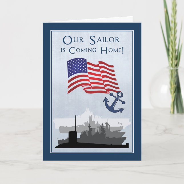 Regresando de la Invitación naval con barcos (Anverso)