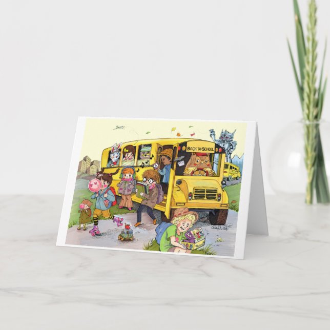 Regreso a la Tarjeta de Saludo al Estilo de la Esc (Anverso)