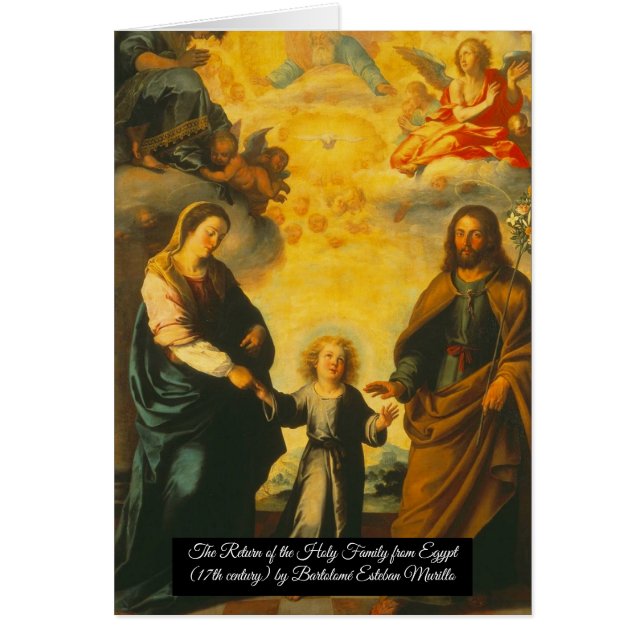 Regreso de la Sagrada Familia desde Egipto (Frente)