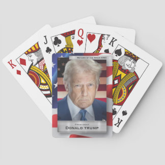 Regreso de las cartas de juego MAGA KING