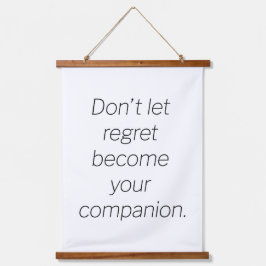 Regret v2 Tapiz de pared con topes de madera