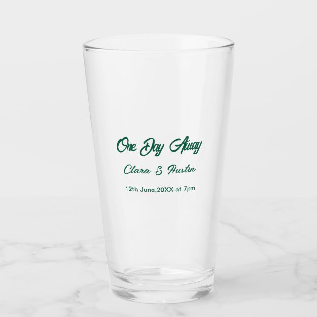 Rehearsal dinner One day away night before name da (Anverso)