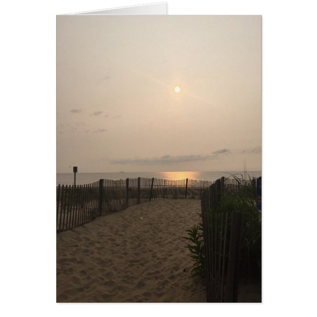 Rehoboth Beach Delaware Sunrise Océano Atlántico (Frente)