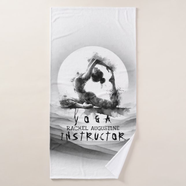 Reiki de yoga de una pierna de paloma de pichón de (Toalla de baño)