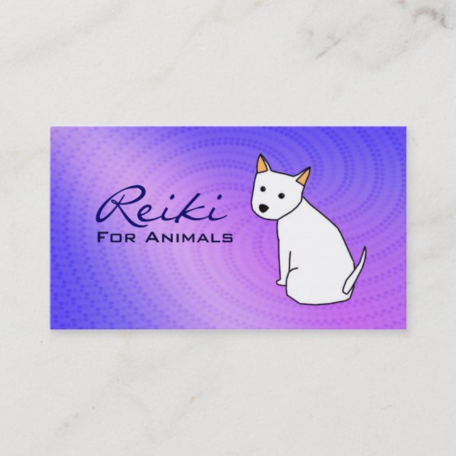 Reiki para las tarjetas de visita de los animales (Anverso)