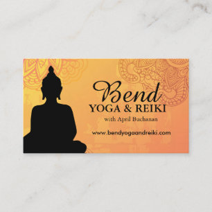 Reiki y tarjetas de visita de la yoga