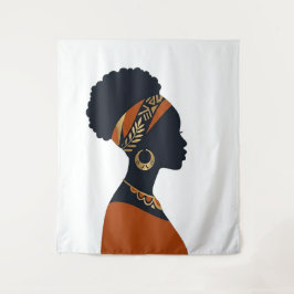 Reina Afrohemiana Tapiz Mural Radiante
