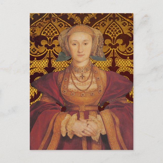 Reina Anne de Cleves - postal del retrato (Anverso)