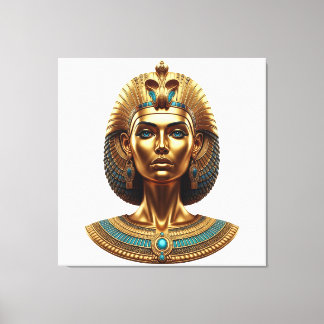 Reina Cleopatra – Lienzo faraónico dorado