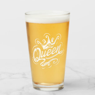 Reina con corona, diseño de tipografía