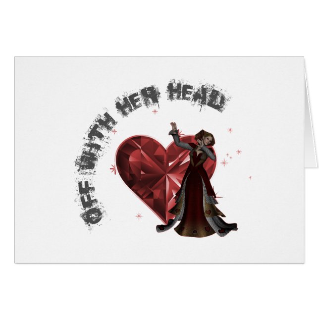 Reina de corazones - apagado con su cabeza (Anverso (Horizontal))