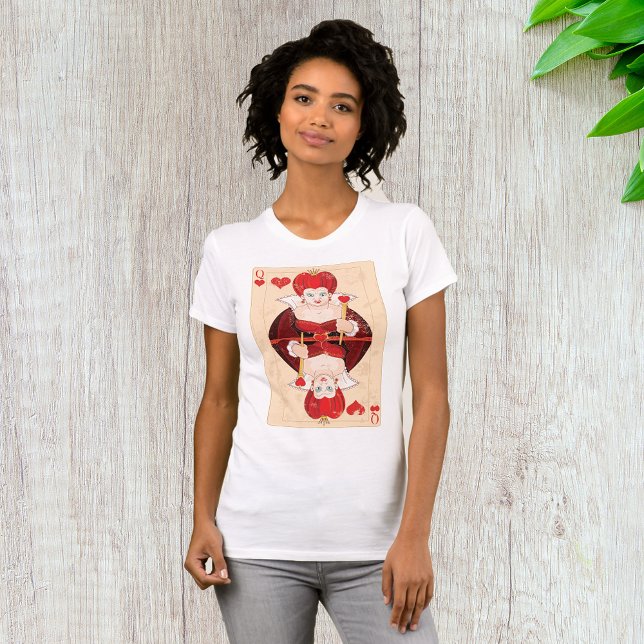 Reina De Corazones Camiseta De Mujeres (Subido por el creador)