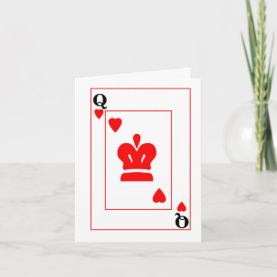 Reina de Corazones de San Valentín Tarjeta