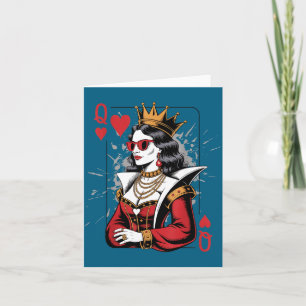 Reina de Corazones de San Valentín Tarjeta Maravil