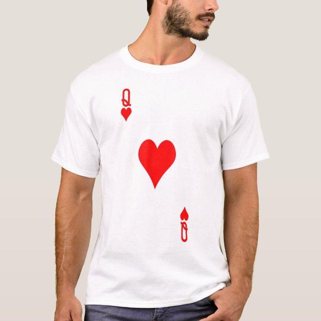 Reina de corazones Disfrazan camiseta de Halloween (Anverso)