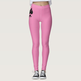 Reina de espadas Leggings Hotwoman Estilo QoS rosa