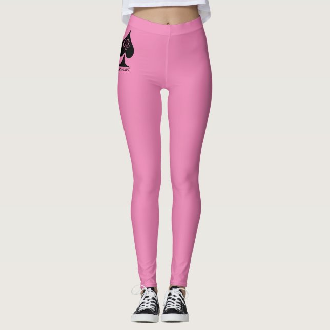 Reina de espadas Leggings Hotwoman Estilo QoS rosa (Anverso)