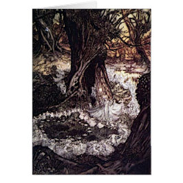 Reina de hadas y hadas en el bosque