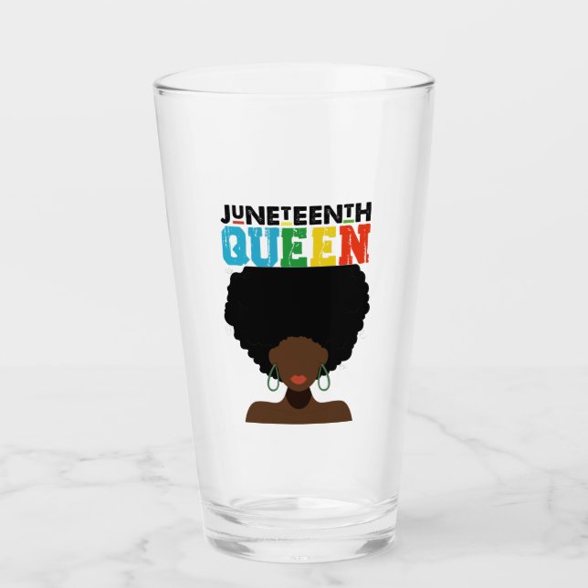 Reina de Juneteenth Chica Afro Negra Melanina (Anverso)