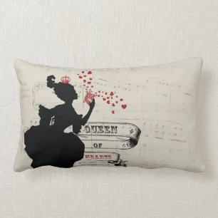 Reina de la almohada del gráfico del vintage de