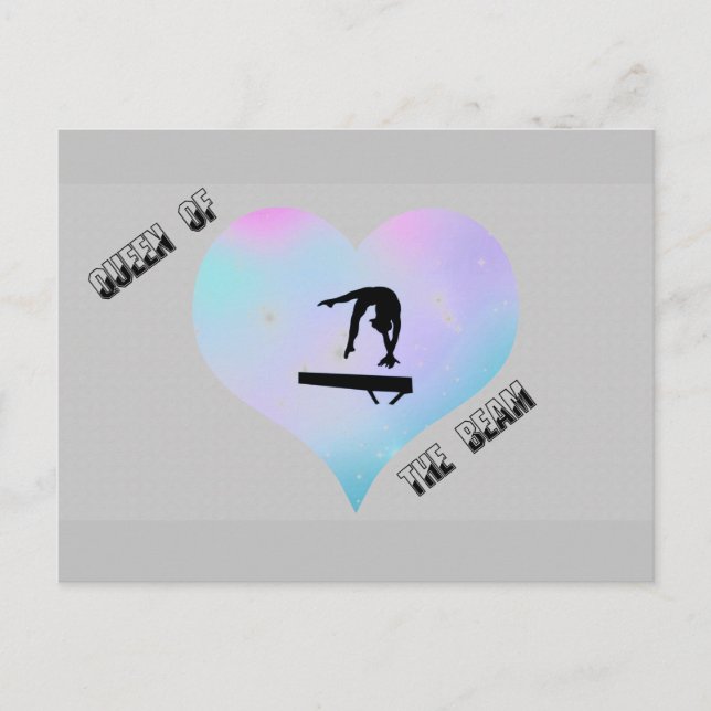 Reina de la barra de equilibrio tarjeta postal de  (Anverso)