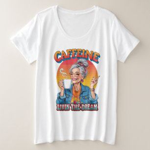 Reina de la cafeína: momento de café soñado