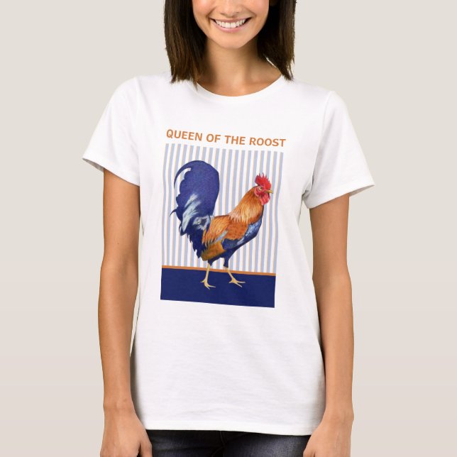 Reina de la camiseta con tiras de gallo (Anverso)
