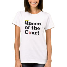 Reina de la camiseta del tenis de corte