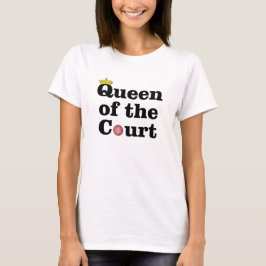 Reina de la camiseta del tenis de corte