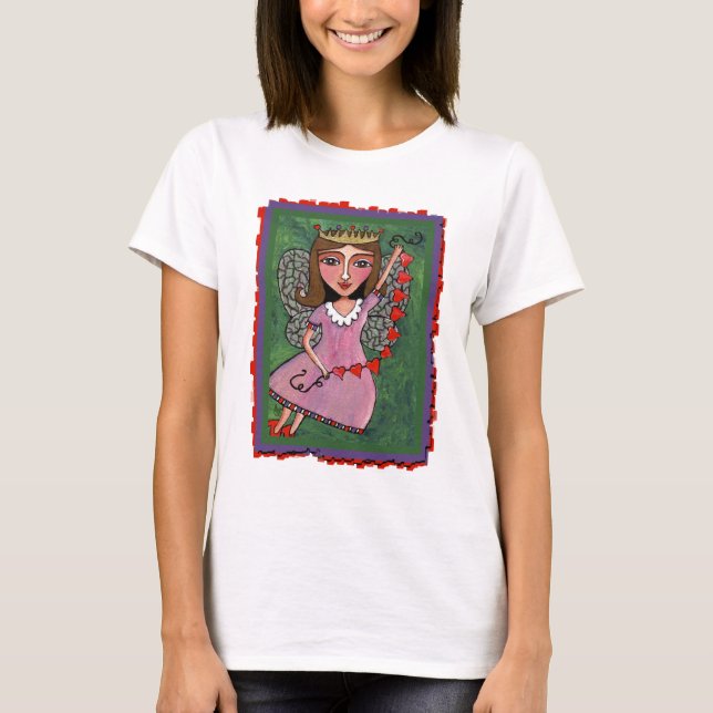 Reina de la hada de los corazones - camiseta de (Anverso)