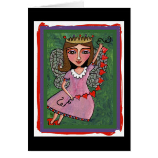 Reina de la hada de los corazones - tarjetas de la