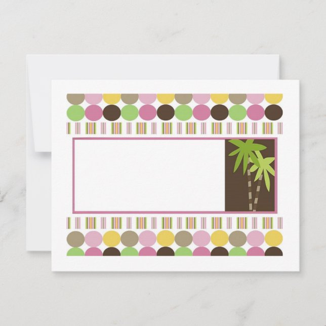 Reina de la invitación de Baby Shower de la selva (Anverso)