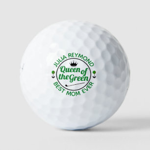 Reina de la mamá verde regalo de golf Bolas de gol