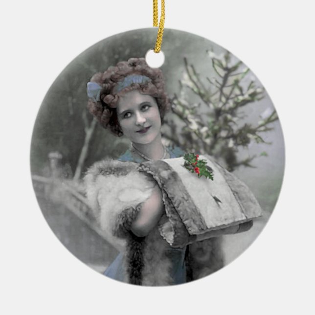 Reina de la nieve - Ornamento (Personalizar) (Frente)