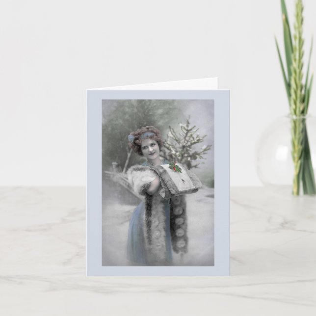 Reina de la nieve - tarjeta (personalizar) (Anverso)