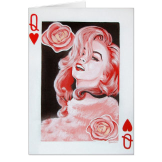 Reina de la tarjeta de los corazones