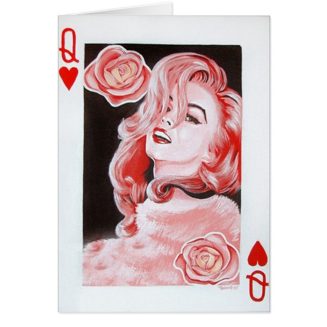 Reina de la tarjeta de los corazones (Frente)